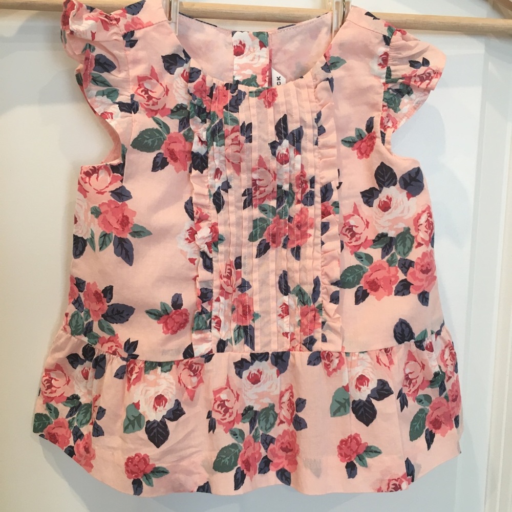 Janie and Jack Baby Girl Cotton Top | Size 12–18M